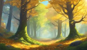 forest autumn fall illustration background