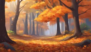 forest autumn fall illustration background