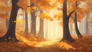 orange autumn illustration background