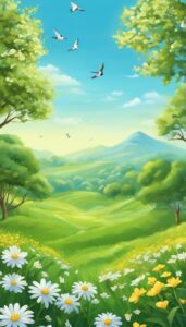 spring illustration background