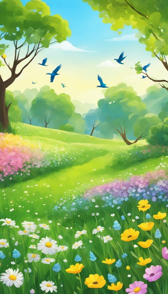 70+ Spring Season Illustration Backgrounds (Free Download) - Trails and ...