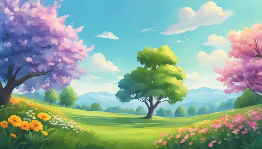 70+ Spring Season Illustration Backgrounds (Free Download) - Trails and ...