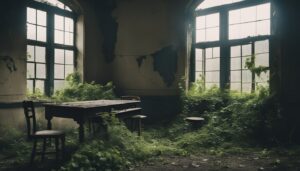 abandoned place aesthetic background