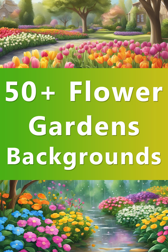 Flower Garden Aesthetic Backgrounds Ideas Illustrations