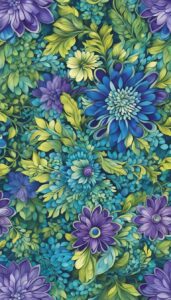 batik floral pattern background illustration