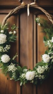 Beautiful Wedding Wreath Aesthetic Idea