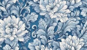 blue floral pattern background illustration