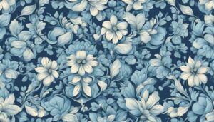 blue floral pattern background illustration