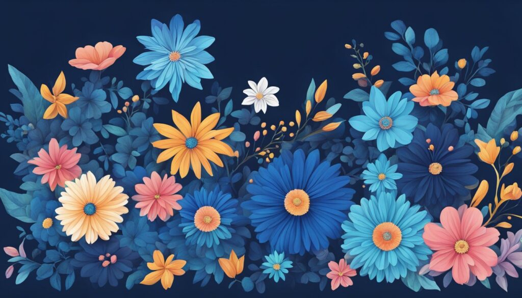 60+ Blue Flowers Illustration Backgrounds (Free Download) - Trails and ...