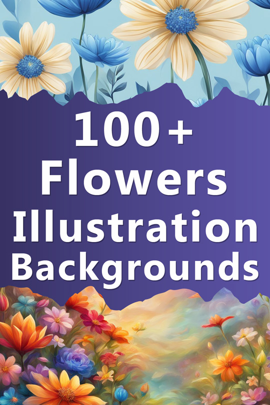 flowers illustration backgrounds free