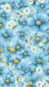 light blue floral pattern background illustration