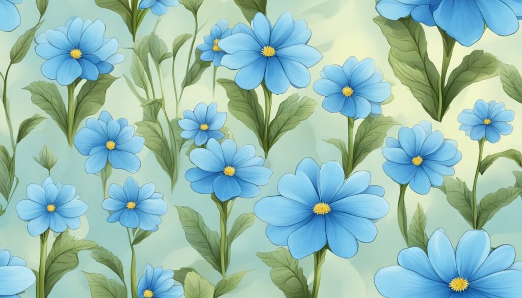 60+ Blue Flowers Illustration Backgrounds (Free Download) - Trails and ...