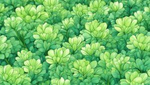 light green flowers aesthetic background illustration