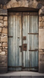 old wooden door aesthetic background