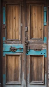 old wooden door aesthetic background