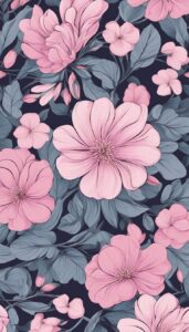 pink floral pattern background illustration
