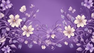 purple floral pattern background illustration
