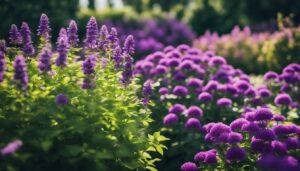 purple garden blur background