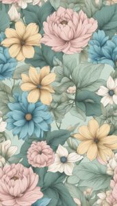 vintage floral pattern background illustration