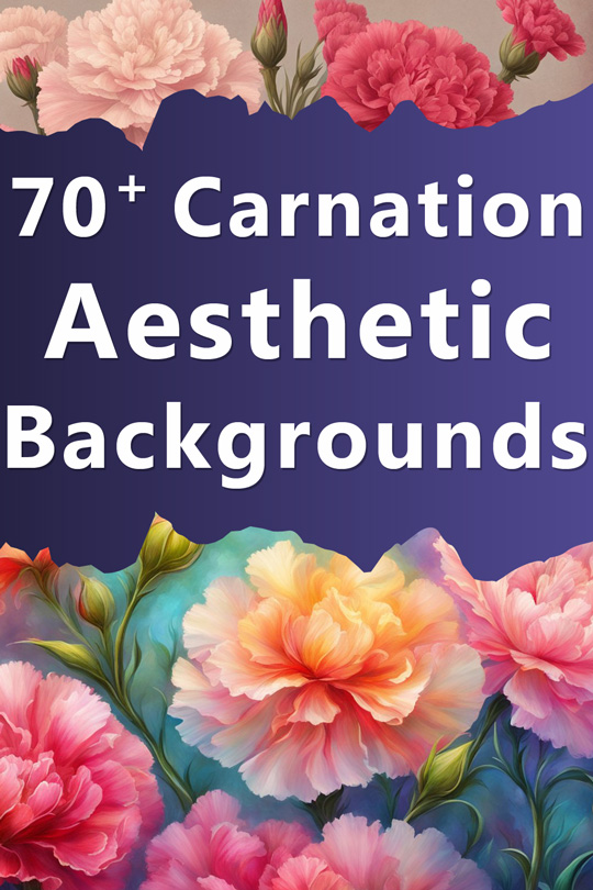 Carnation Aesthetic Backgrounds, Wallpapers, Illustrations