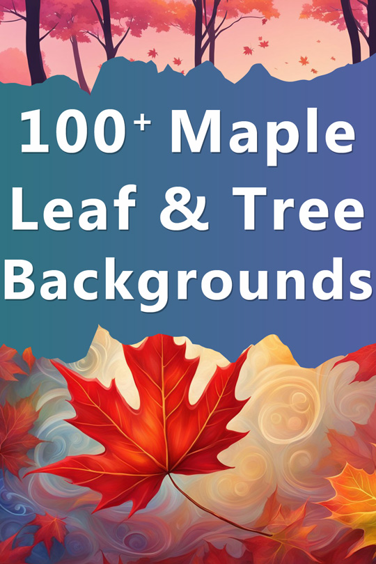 Maple Leaf and Tree Backgrounds, Illustrations, Patterns