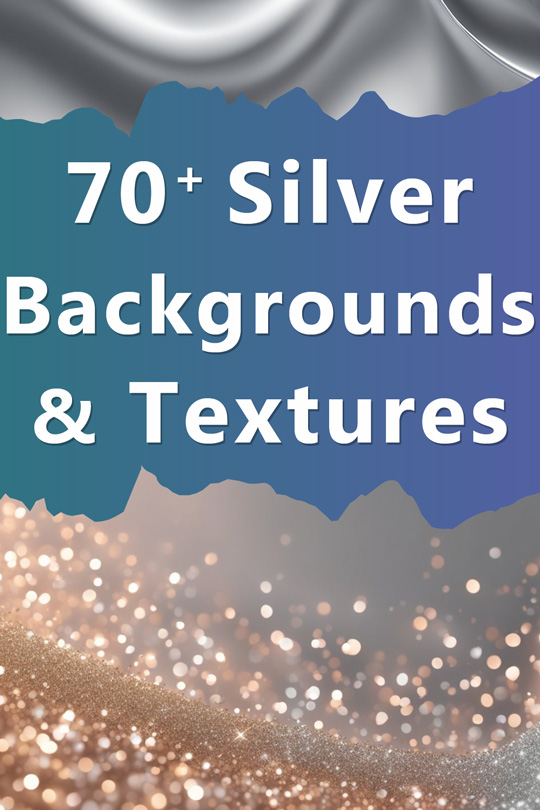 Silver Aesthetic Backgrounds, Wallpapers, Textures