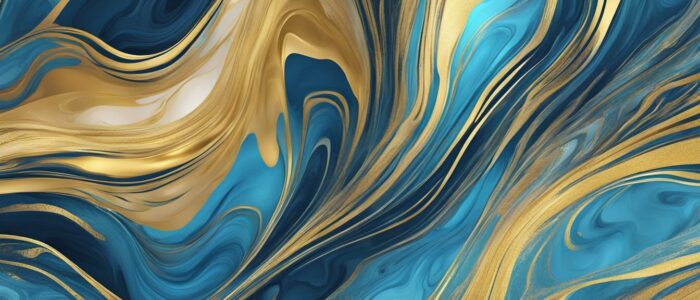 blue and gold marble texture aesthetic illustration background 1