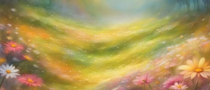 fantasy art daisy flower aesthetic background illustration 5