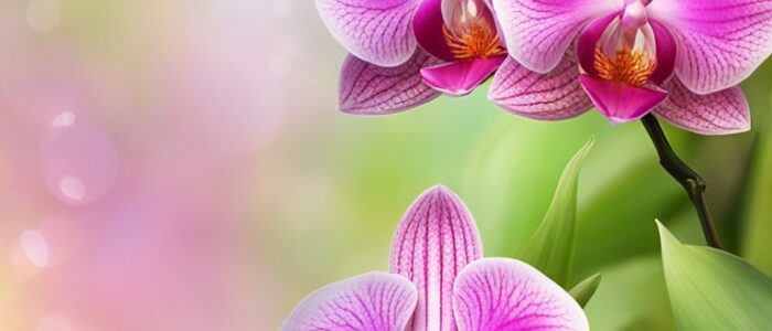 fantasy art orchid flower aesthetic illustration background 4