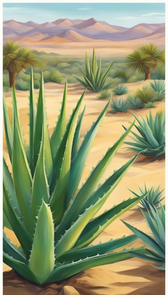 60+ Aloe Vera Plants Aesthetic Illustration Backgrounds (Free, High-Res ...