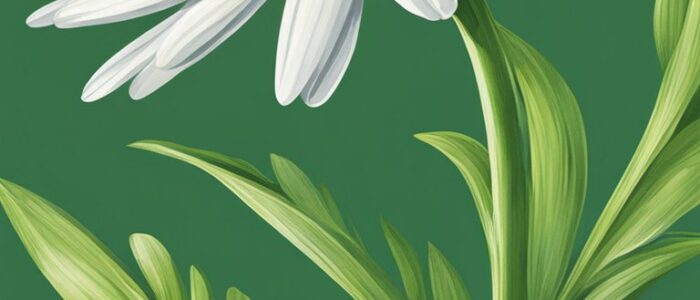 green daisy flower aesthetic background illustration 4