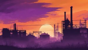 grunge sunset aesthetic background wallpaper illustration 2