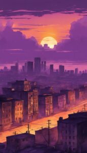 grunge sunset aesthetic background wallpaper illustration 3