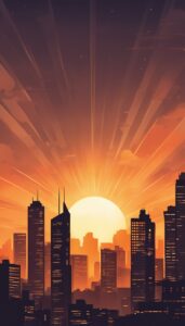 grunge sunset aesthetic background wallpaper illustration 4