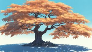 japanese maple tree background illustration 1