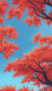 japanese maple tree background illustration 3