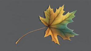 maple leaf black dark background wallpaper illustration 1