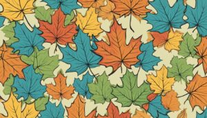 maple leaf subtle pattern background illustration 2