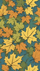 maple leaf subtle pattern background illustration 3