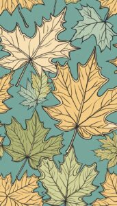 maple leaf subtle pattern background illustration 4