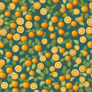 orange fruit pattern aesthetic background illustration 11