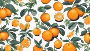 orange fruit pattern aesthetic background illustration 2