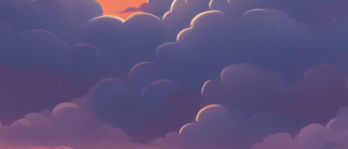 orange sunset aesthetic background wallpaper illustration 3