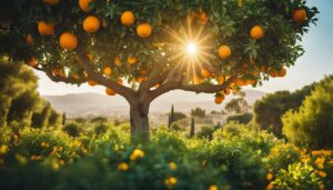 orange tree citrus mediterranean garden aesthetic