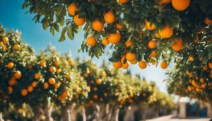 orange tree citrus mediterranean garden aesthetic