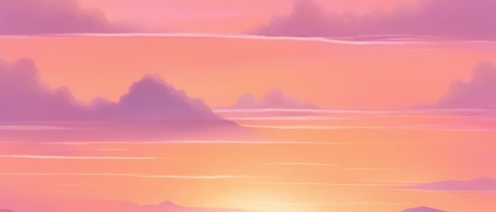 pastel colors sunset aesthetic background illustration 4