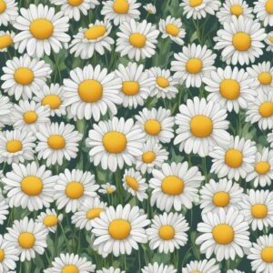 pattern daisy flower aesthetic background illustration 2