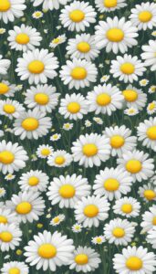 pattern daisy flower aesthetic background illustration 4