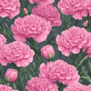 pink carnation flowers aesthetic background illustration 4