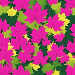 pink maple leaf aesthetic background illustration wallpaper 6